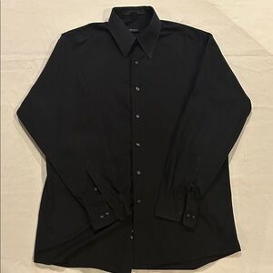 DKNY Men's Classic Black Dress Shirt